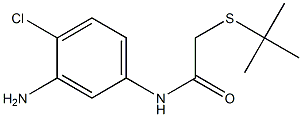 N-(3-amino-4-chlorophenyl)-2-(tert-butylsulfanyl)acetamide 结构式