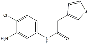 N-(3-amino-4-chlorophenyl)-2-(thiophen-3-yl)acetamide 结构式