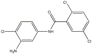 N-(3-amino-4-chlorophenyl)-2,5-dichlorobenzamide 结构式