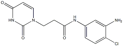 N-(3-amino-4-chlorophenyl)-3-(2,4-dioxo-1,2,3,4-tetrahydropyrimidin-1-yl)propanamide 结构式