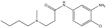 N-(3-amino-4-chlorophenyl)-3-[butyl(methyl)amino]propanamide 结构式