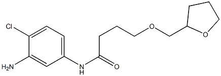 N-(3-amino-4-chlorophenyl)-4-(oxolan-2-ylmethoxy)butanamide 结构式