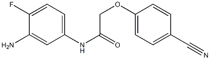 N-(3-amino-4-fluorophenyl)-2-(4-cyanophenoxy)acetamide 结构式