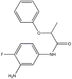 N-(3-amino-4-fluorophenyl)-2-phenoxypropanamide 结构式