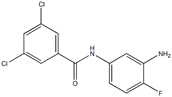 N-(3-amino-4-fluorophenyl)-3,5-dichlorobenzamide 结构式