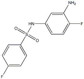 N-(3-amino-4-fluorophenyl)-4-fluorobenzenesulfonamide 结构式