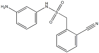 N-(3-aminophenyl)-1-(2-cyanophenyl)methanesulfonamide 结构式