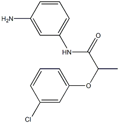 N-(3-aminophenyl)-2-(3-chlorophenoxy)propanamide 结构式