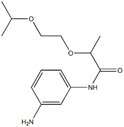 N-(3-aminophenyl)-2-[2-(propan-2-yloxy)ethoxy]propanamide 结构式