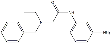 N-(3-aminophenyl)-2-[benzyl(ethyl)amino]acetamide 结构式