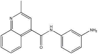 N-(3-aminophenyl)-2-methylquinoline-4-carboxamide 结构式