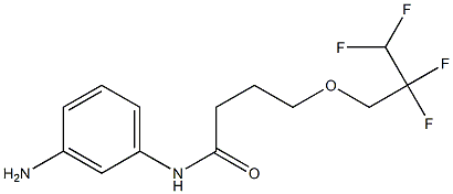 N-(3-aminophenyl)-4-(2,2,3,3-tetrafluoropropoxy)butanamide 结构式