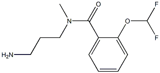 N-(3-aminopropyl)-2-(difluoromethoxy)-N-methylbenzamide 结构式