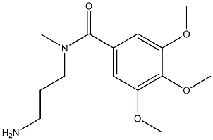 N-(3-aminopropyl)-3,4,5-trimethoxy-N-methylbenzamide 结构式