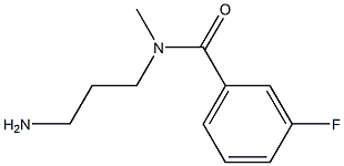 N-(3-aminopropyl)-3-fluoro-N-methylbenzamide 结构式