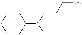 N-(3-aminopropyl)-N-cyclohexyl-N-ethylamine 结构式