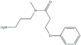 N-(3-aminopropyl)-N-methyl-3-phenoxypropanamide 结构式