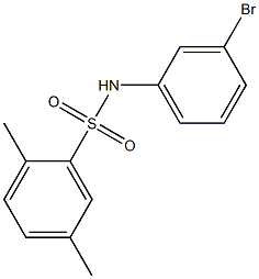 N-(3-bromophenyl)-2,5-dimethylbenzene-1-sulfonamide 结构式