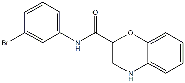 N-(3-bromophenyl)-3,4-dihydro-2H-1,4-benzoxazine-2-carboxamide 结构式