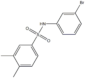 N-(3-bromophenyl)-3,4-dimethylbenzene-1-sulfonamide 结构式