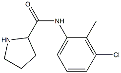 N-(3-chloro-2-methylphenyl)pyrrolidine-2-carboxamide 结构式
