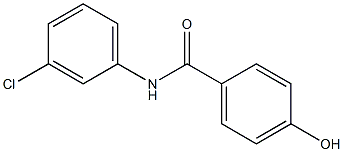 N-(3-氯苯基)-4-羟基苯甲酰胺 结构式