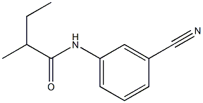 N-(3-cyanophenyl)-2-methylbutanamide 结构式