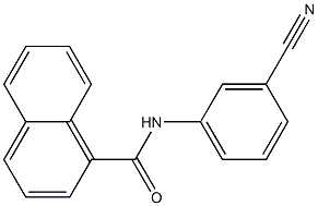 N-(3-cyanophenyl)naphthalene-1-carboxamide 结构式