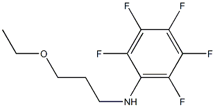 N-(3-ethoxypropyl)-2,3,4,5,6-pentafluoroaniline 结构式