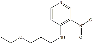 N-(3-ethoxypropyl)-3-nitropyridin-4-amine 结构式