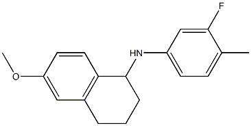 N-(3-fluoro-4-methylphenyl)-6-methoxy-1,2,3,4-tetrahydronaphthalen-1-amine 结构式