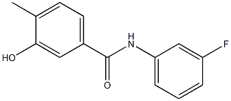 N-(3-fluorophenyl)-3-hydroxy-4-methylbenzamide 结构式