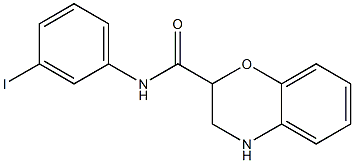 N-(3-iodophenyl)-3,4-dihydro-2H-1,4-benzoxazine-2-carboxamide 结构式