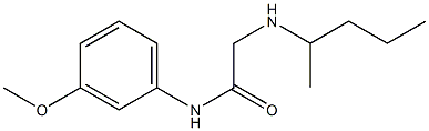 N-(3-methoxyphenyl)-2-(pentan-2-ylamino)acetamide 结构式