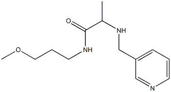 N-(3-methoxypropyl)-2-[(pyridin-3-ylmethyl)amino]propanamide 结构式