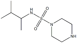 N-(3-methylbutan-2-yl)piperazine-1-sulfonamide 结构式