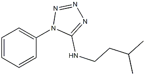 N-(3-methylbutyl)-1-phenyl-1H-1,2,3,4-tetrazol-5-amine 结构式