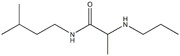 N-(3-methylbutyl)-2-(propylamino)propanamide 结构式