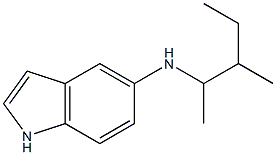 N-(3-methylpentan-2-yl)-1H-indol-5-amine 结构式