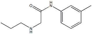 N-(3-methylphenyl)-2-(propylamino)acetamide 结构式