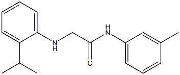 N-(3-methylphenyl)-2-{[2-(propan-2-yl)phenyl]amino}acetamide 结构式