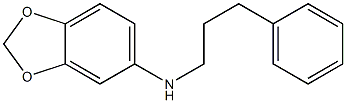 N-(3-phenylpropyl)-2H-1,3-benzodioxol-5-amine 结构式