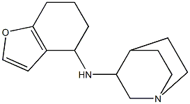 N-(4,5,6,7-tetrahydro-1-benzofuran-4-yl)-1-azabicyclo[2.2.2]octan-3-amine 结构式