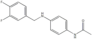 N-(4-{[(3,4-difluorophenyl)methyl]amino}phenyl)acetamide 结构式