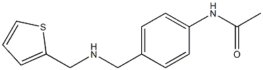 N-(4-{[(thiophen-2-ylmethyl)amino]methyl}phenyl)acetamide 结构式