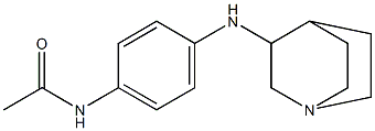 N-(4-{1-azabicyclo[2.2.2]octan-3-ylamino}phenyl)acetamide 结构式