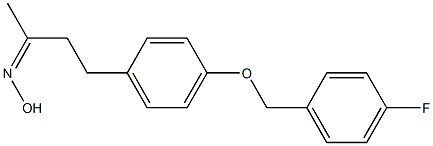 N-(4-{4-[(4-fluorophenyl)methoxy]phenyl}butan-2-ylidene)hydroxylamine 结构式