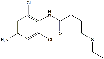 N-(4-amino-2,6-dichlorophenyl)-4-(ethylsulfanyl)butanamide 结构式