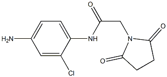 N-(4-amino-2-chlorophenyl)-2-(2,5-dioxopyrrolidin-1-yl)acetamide 结构式