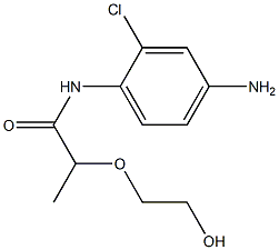 N-(4-amino-2-chlorophenyl)-2-(2-hydroxyethoxy)propanamide 结构式